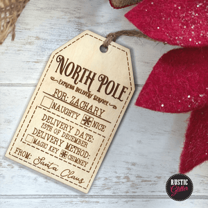 North Pole Gift Tag From Santa |  Gift Tag