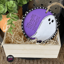 Load image into Gallery viewer, You&#39;ve Been Boo&#39;d and We&#39;ve been Boo&#39;d Gift Tag Craft Kit  | Halloween | Unfinished
