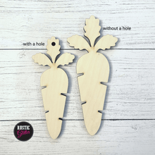 Load image into Gallery viewer, Carrot Blanks | 5 Pack | Easter | Unfinished
