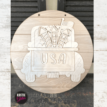 Load image into Gallery viewer, Patriotic Truck Door Hanger | DIY Kit | Unfinished

