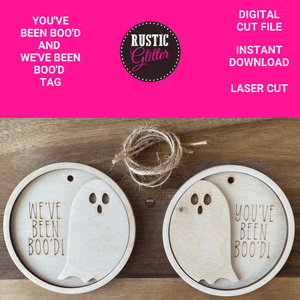 You've Been Boo'd and We've been Boo'd Tag File | SVG CUT FILE