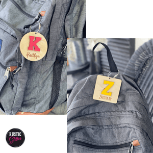 Custom Initial Bag Tag | Personalized