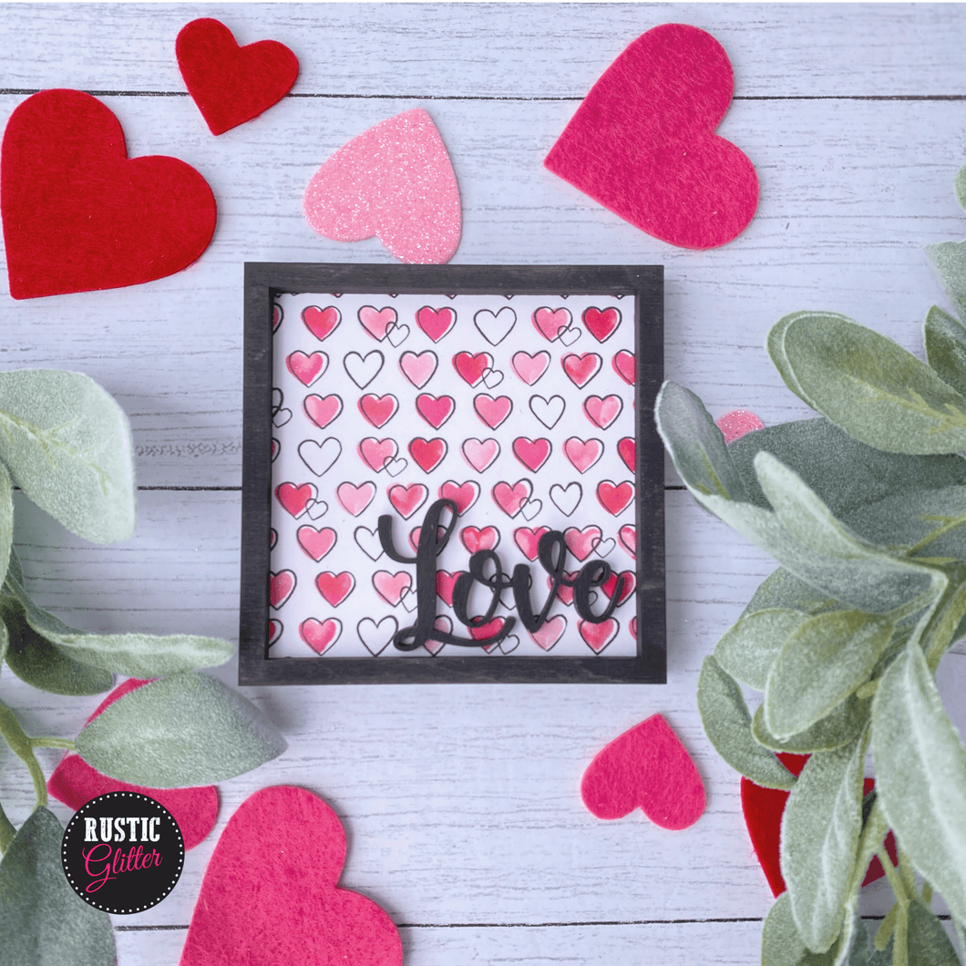 Love Square Frame | Unfinished