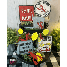 Load image into Gallery viewer, Crawfish Tiered Tray Theme | DIY Kit | Unfinished
