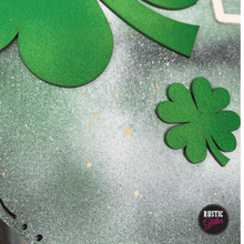 Load image into Gallery viewer, Hello Lucky Four Leaf Clover | Door Hanger | PAINTED
