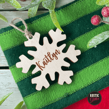 Load image into Gallery viewer, Snowflake Stocking Tag |  Gift Tag | Ornament
