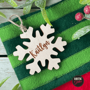 Snowflake Stocking Tag |  Gift Tag | Ornament