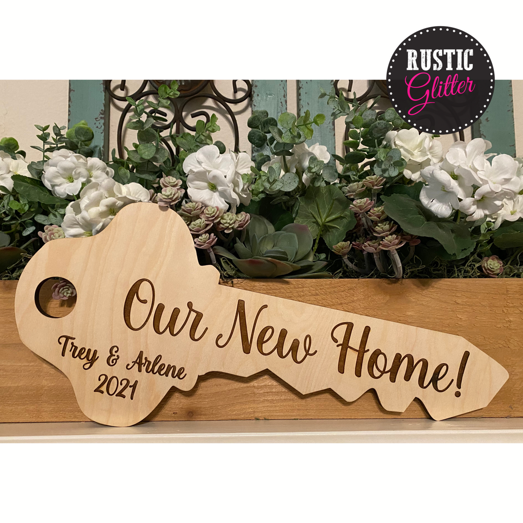 Our New Home | Our First Home Key Sign | Gift