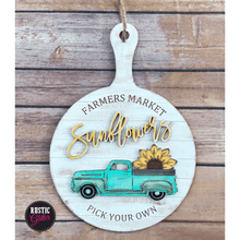 Load image into Gallery viewer, Sunflowers Decorative Cutting Board Craft Kit  | Unfinished
