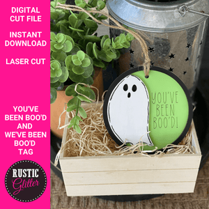 You've Been Boo'd and We've been Boo'd Tag File | SVG CUT FILE