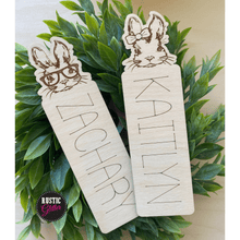 Load image into Gallery viewer, Personalized Bunny Bookmark | Gift
