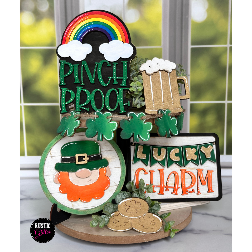 St. Patrick's Day Pinch Proof Tiered Tray Set | DIY KIT