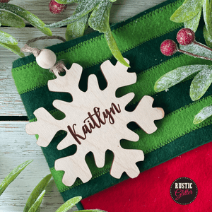 Snowflake Stocking Tag |  Gift Tag | Ornament