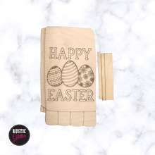 Load image into Gallery viewer, Happy Easter Interchangeable Decorative Wood Tea Towel | DIY KIT
