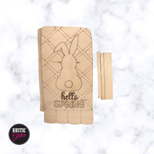 Load image into Gallery viewer, Hello Spring Interchangeable Decorative Wood Tea Towel | DIY KIT
