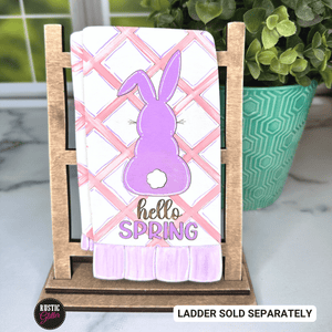 Hello Spring Interchangeable Decorative Wood Tea Towel | DIY KIT