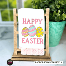 Load image into Gallery viewer, Happy Easter Interchangeable Decorative Wood Tea Towel | DIY KIT
