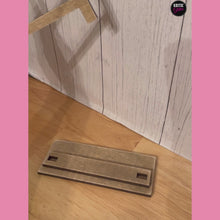 Load and play video in Gallery viewer, Decorative Wood Tea Towel or Blanket Ladder Stand Display File | SVG CUT FILE

