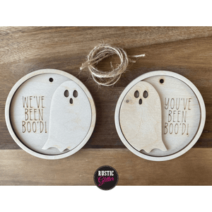 You've Been Boo'd and We've been Boo'd Gift Tag Craft Kit  | Halloween | Unfinished