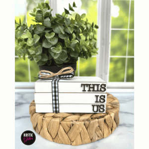 This is Us Interchangeable Front for Stack of Books | DIY | Unfinished