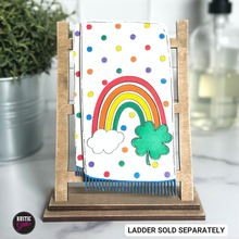 Load image into Gallery viewer, Lucky Rainbow Interchangeable Decorative Wood Tea Towel | DIY KIT

