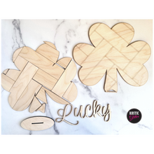 Load image into Gallery viewer, Rustic Pallet Clover Sign | DIY KIT
