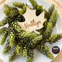 Load image into Gallery viewer, Leaf Name Cards | Thanksgiving Place Setting | Table Decor

