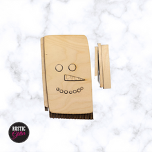 Load image into Gallery viewer, Snowman Interchangeable Decorative Wood Tea Towel | DIY KIT
