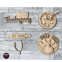 Load image into Gallery viewer, Thanksgiving Tiered Tray | DIY Kit | UNFINISHED
