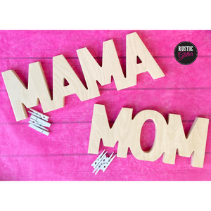 Mom / Mama Photo Display Craft Kit (unfinished)