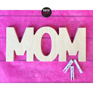Mom / Mama Photo Display Craft Kit (unfinished)