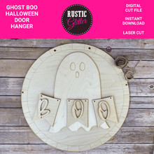 Load image into Gallery viewer, Ghost Boo Halloween Door Hanger File | SVG CUT FILE
