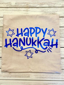 Happy Hanukkah Pillow Cover