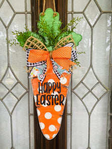 Happy Easter Carrot Door Hanger | DIY Kit | Unfinished