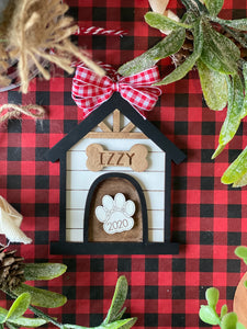 Dog House Ornament/Photo Frame | Personalized | Gift | Painted or DIY