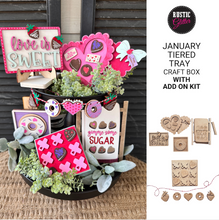 Load image into Gallery viewer, Tiered Tray Decor Craft Box - Monthly Subscription
