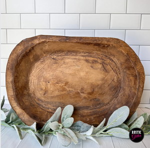 Carved Dough Bowl - Medium