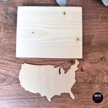 Load image into Gallery viewer, United States Cutout Sign (unfinished)
