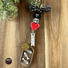 Load image into Gallery viewer, Cat Mini Wooden Scoop | Personalized | Gift Tag | Ornament | Tiered Tray Decor | Treat Jar Garland | DIY KIT
