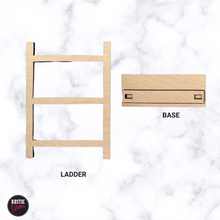Load image into Gallery viewer, Decorative Wood Tea Towel Display Ladder | DIY KIT
