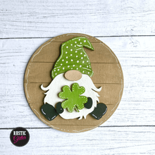 Load image into Gallery viewer, Gnome with Shamrock| St. Patrick&#39;s Day | DIY Kit (unfinished)
