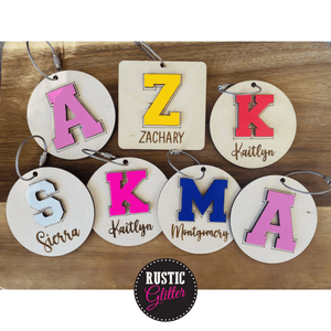 Custom Initial Bag Tag | Personalized